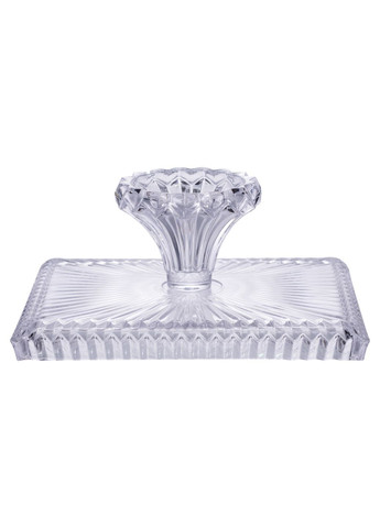 Фруктовниця на ніжці прямокутна 30*25*13 см із товстого скла Yiwu (362474169)