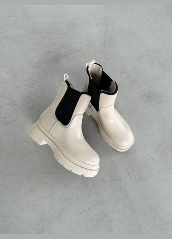 Осенние стильные женские челси челси No Brand без декора из искусственной кожи