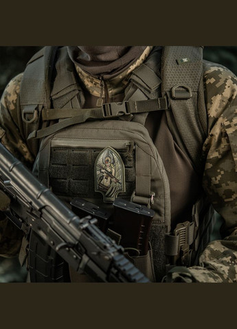 Нашивка Піка Валькірія PVC друк Olive M-TAC (315048068)