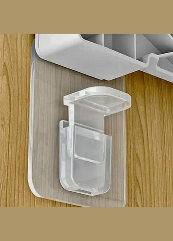 Тримач самоклейний для полиці без дюбелів і шурупів кронштейни для полиць 6 см No Brand (316713077)