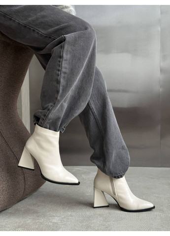 Бежевые демисезонная демисезонные ботильоны No Brand