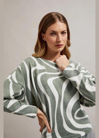 Оливковий зимовий светр Moodo