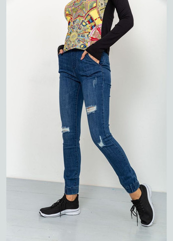 Жіночі джинси з манжетами, синього кольору, Ager - (315317881)