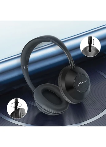 Гарнітура SONIQUE DS-2 Bluetooth+3,5мм, Li-Pol, Black Media-Tech (383420953)