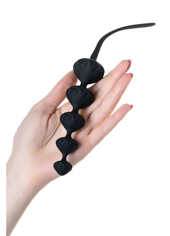 Набор анальных бусин Beads Black, силикон, макс. диаметр 3,3 см и 3,5 см Satisfyer (366875946)