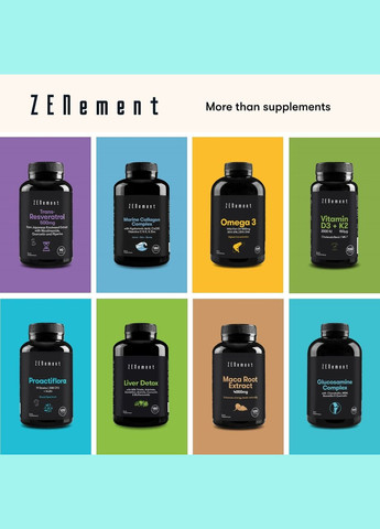 Магній 360 мг 180 капсул Zenement (299717597)