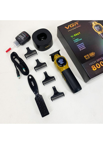 Тример для стрижки волосся V-886T GOLD 8000RPM 4 насадки VGR (369612525)