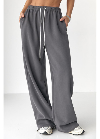 Утепленные однотонные спортивные штаны Lurex (365629487)