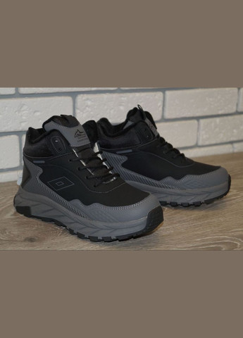 Черевики зимові підліткові чорні із сірим FDEK (308025201)