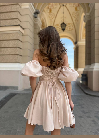 Бежева повсякденний, святковий, вечірня сукня Україна однотонна