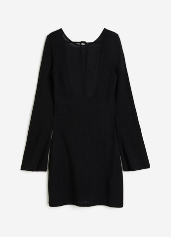 Чорна повсякденний плаття, сукня H&M однотонна