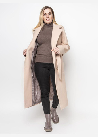 Бежеве демісезонне Пальто Віола кремовий 0355 Vlavi