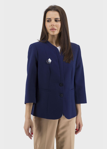 Темно-синий женский женский пиджак muray (темносиний, ), 37962 No Brand однотонный - всесезон