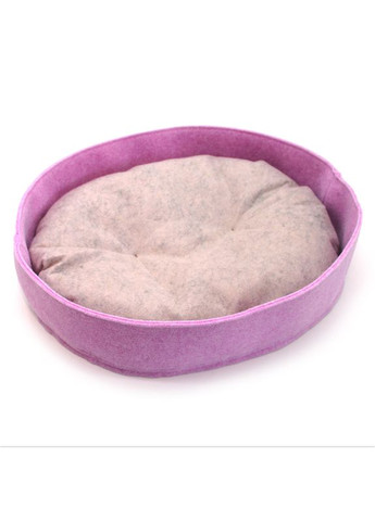 Лежак для котів та собак з фетра Емілі рожевий №4 45х60х12 см Zoo-hunt (280851571)
