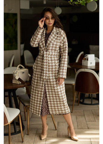 Кофейное демисезонное Пальто 1784-1.4870 Seventeen