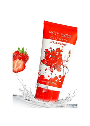 Лубрикант на водной основе "Hot Kiss" 200 мл - Клубника – Интимная смазка No Brand (370612201)