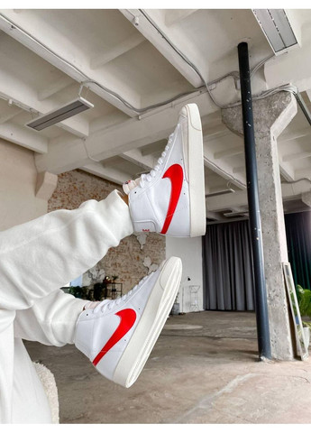 КРОСІВКИ ЖІНОЧІ NIKE BLAZER LOW 77 VINTAGE 2 RED SWOOSH НАЙК БЛЕЙЗЕР No Brand бежеві демісезони (368861850)