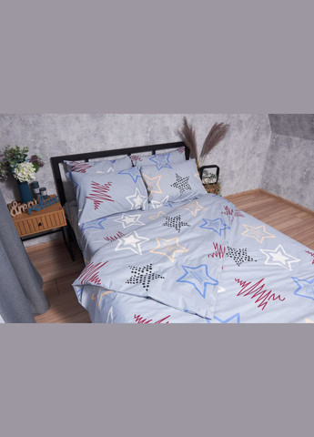 Комплект постельного белья Бязь Gold Люкс «» семейный 143х210х2 наволочки 2х50х70 (MS-820001659) Moon&Star Light Stars (285717945)