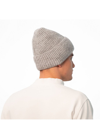 Шапка біні чоловіча вовна сіра LUKE 924-408 LuckyLOOK 924-408M (322792017)