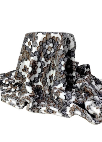 Плед двоспальний 180х200 Квіти (П4К-Am-zukerka-008-2) No Brand (316230553)