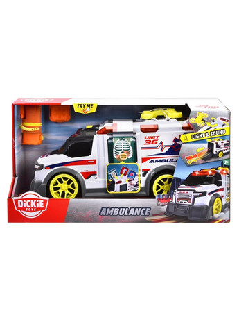 Функциональный автомобиль Скорая помощь, с аксессуарами, со звуком и светом, 41 см () Dickie toys 3307003 (370705416)