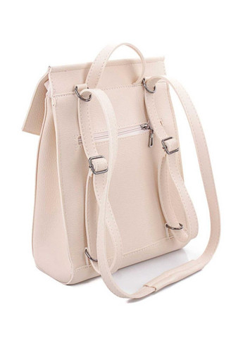 Молодіжний жіночий рюкзак-сумка бежевого кольору з екошкіри 44209 WeLassie (298567058)