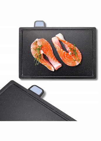 Комплект 4 разделочные доски 29x23x0.6см на компактной подставке, жесткий пластик Kamille (339777150)