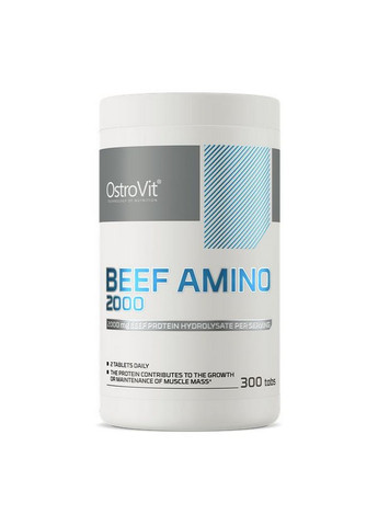 Амінокислота Beef Amino 2000 mg, 300 таблеток Ostrovit (293339372)