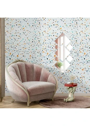 Дзеркальний декор акриловий самоклеючий срібло, 7шт (D) SW-00002508 Sticker Wall (374648482)