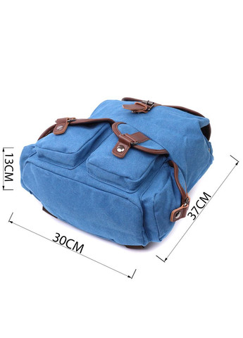 Вместительный текстильный рюкзак что закрывается клапаном на магнит 22152 Vintage (328449871)