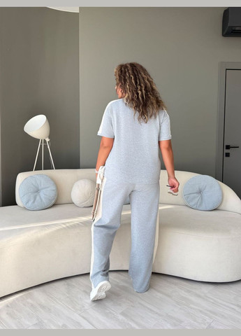 Легкий повсякденний костюм сiрого кольору 33724 Fashion (340918271)