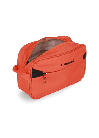 Косметичка текстильная 4,75л с наружным карманом на молнии оранжевая Charm (0080349) Bagland (321110982)
