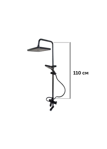 Душевая система MILLZ со смесителем на 3 функции MRS-AL-C32 (black) 1/5 No Brand (375821415)
