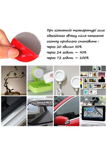 Водостійкий акриловий скотч 3 кружка по 50 мм для внутрішніх і зовнішніх робіт чорний No Brand (353492315)