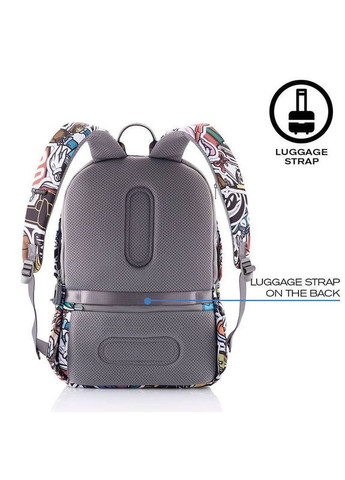 Городской рюкзак Анти-злодей Bobby Soft Art Graffiti 13-16 л (P705.868) XD Design (324611541)