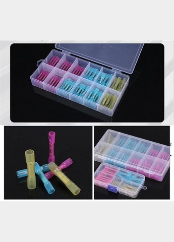 Набір гільз обтискних з термоусадкою PWR для з'єднання проводів 0.5-6.0 мм² 200 шт. (NH050762) No Brand (330778883)