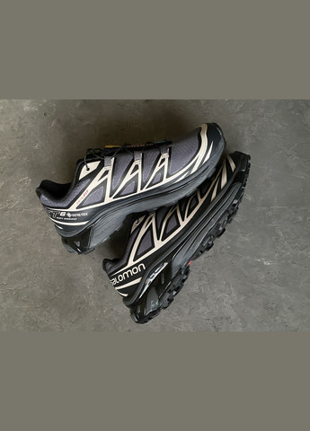 Серые демисезонные кроссовки мужские и женские salomon xt-6 grey | саломон хт-6 серые No Brand