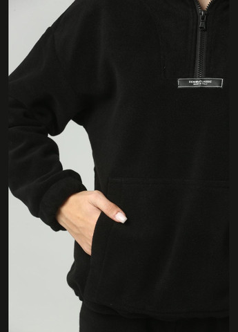 Черный зимний флисовый костюм подростковый брючный IRmAS оверсайз