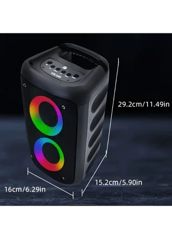Портативна Bluetooth колонка KTS-1265 з LED-підсвічуванням, Bluetooth, FM-радіо SO-67 Grand (391772276)