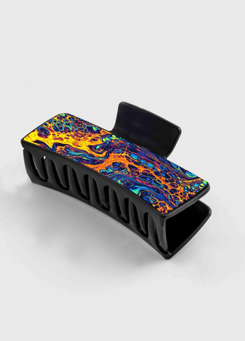 Заколка крабик для волос женская зажим шпилька #009 черная No Brand (315630666)