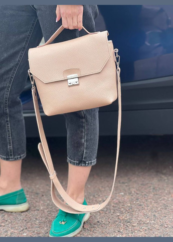 Женская кожаная сумка Лора Беж Dekey (332055293)