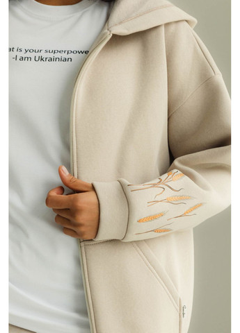 Толстовка на флісі принт колоски. Seventeen (363115571)