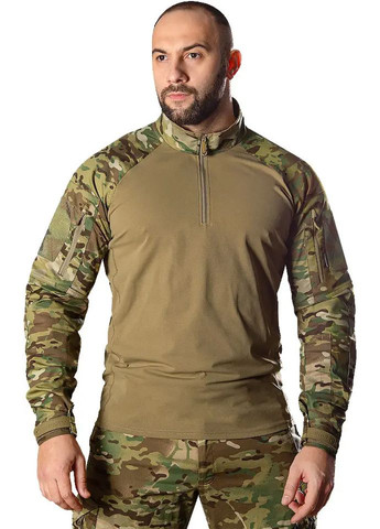 Комбінована лонгслів raid twill/sorona camo/tan Camotec