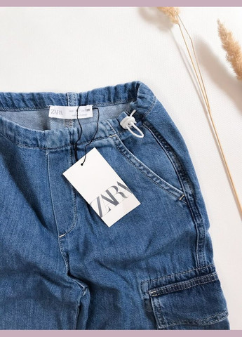 Синие джинсы 128 см синий артикул л526 Zara