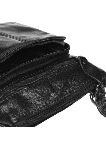 Сумка чоловіча шкіряна через плече K1701 Чорний Keizer (302008960)