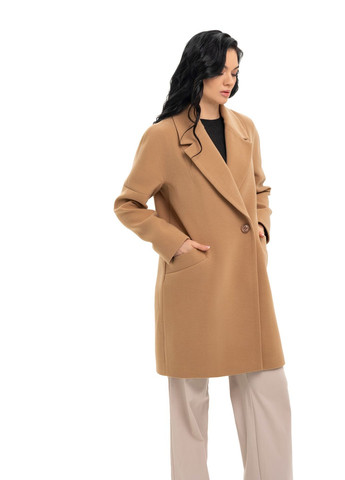 Пісочне демісезонне Практичне пальто із кашеміру «Макс» пісочне Emass