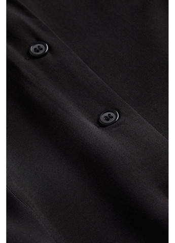 Чорна сукня з к/р H&M однотонна