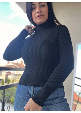 Светр жіночий A-N 920 водолазка гольф рубчик високий комір No Brand (305593699)