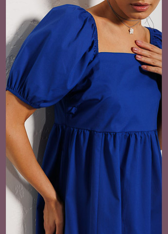 Синее летнее платье макси Arjen
