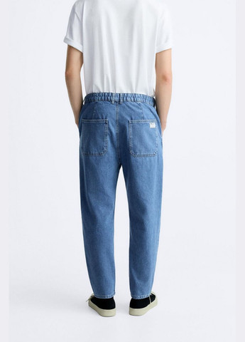 Синие летние джинси вільного крою 5862 406 Blue Zara